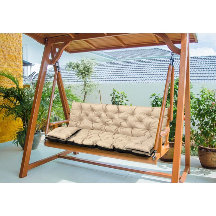 Bejž vrtni set 150x60x50 cm + 2 jastuka 42 x 42 cm