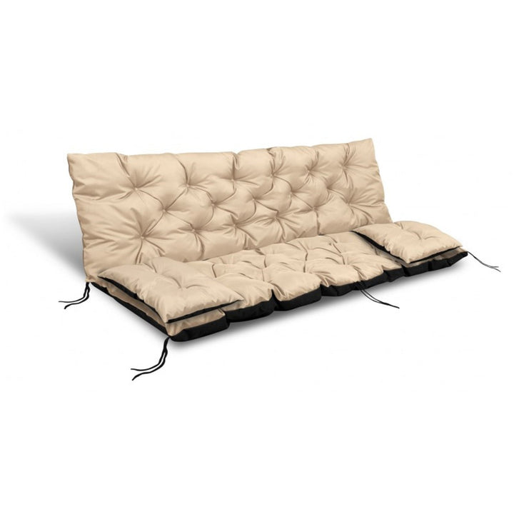 Bejž vrtni set 150x60x50 cm + 2 jastuka 42 x 42 cm