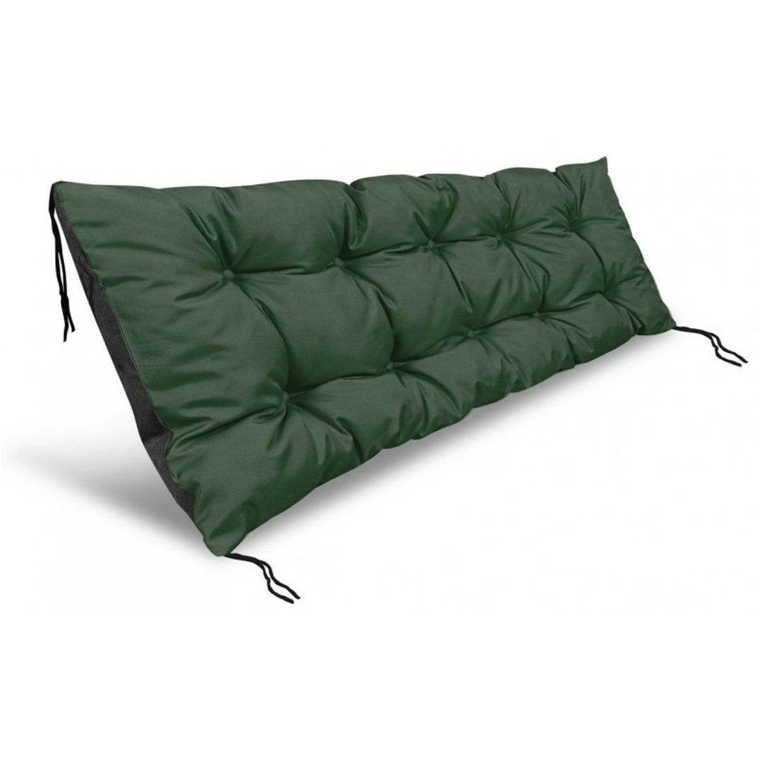 Vrtni jastuk za klupu od euro paleta, zeleni, 120x40 cm