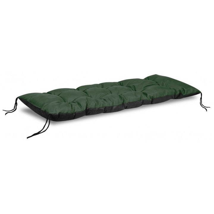 Vrtni jastuk za klupu od euro paleta, zeleni, 120x40 cm