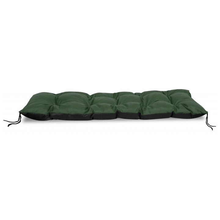 Vrtni jastuk za klupu od euro paleta, zeleni, 120x40 cm