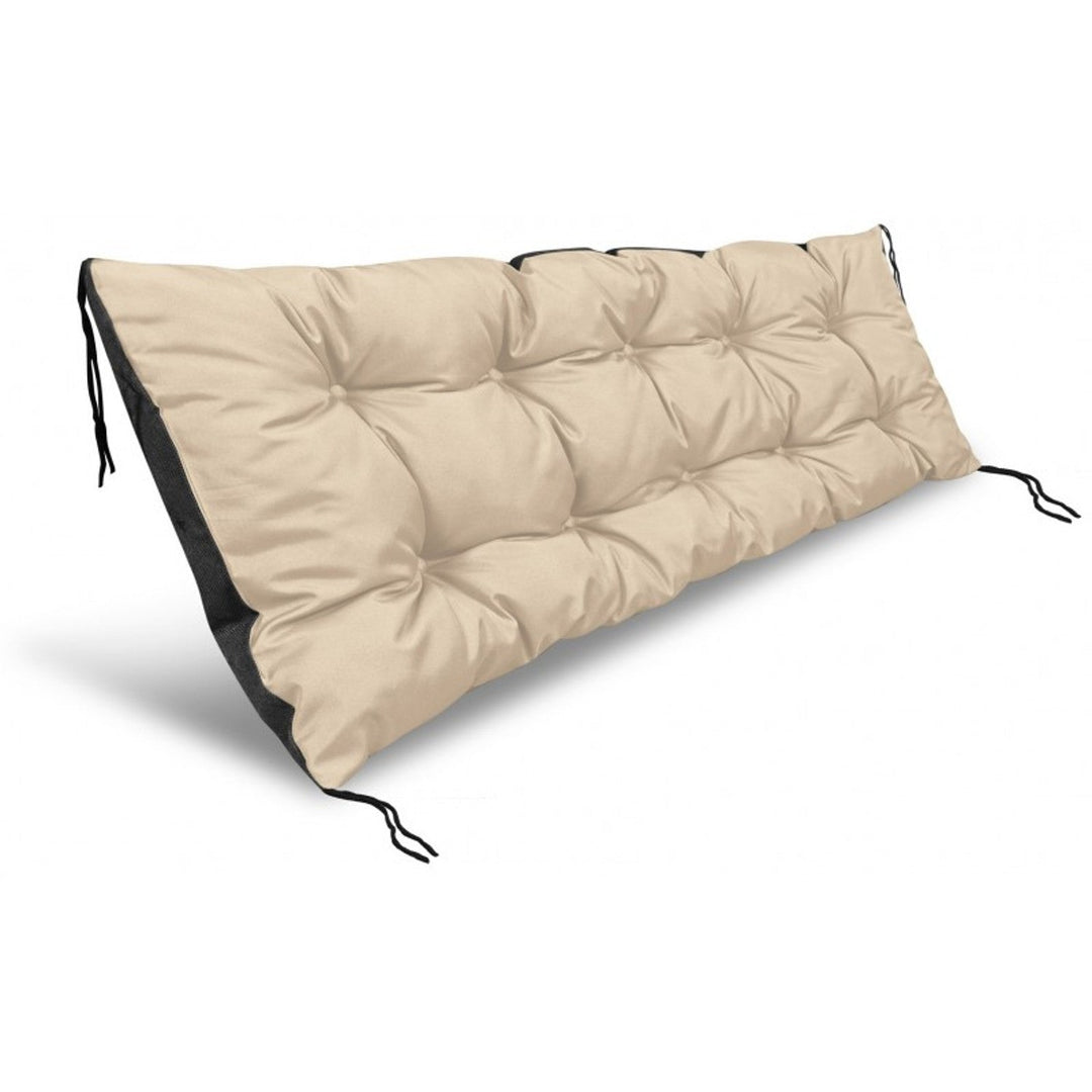 Bejž vrtni jastuk za klupu od euro paleta, 120x40 cm