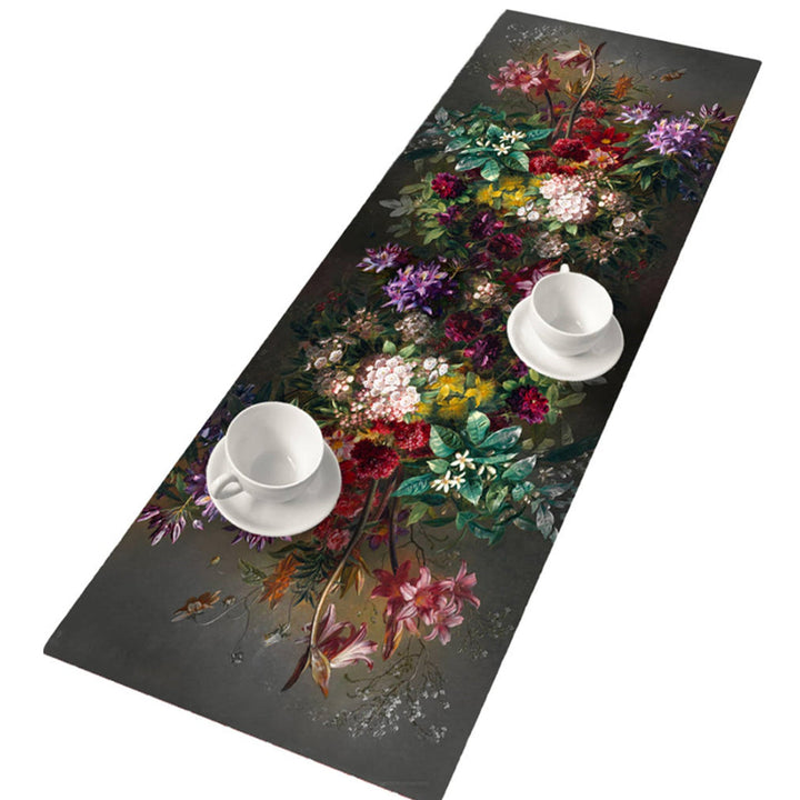 Bertoni staza za stol, filc, 95x33 cm, uzorak s motivom buketa