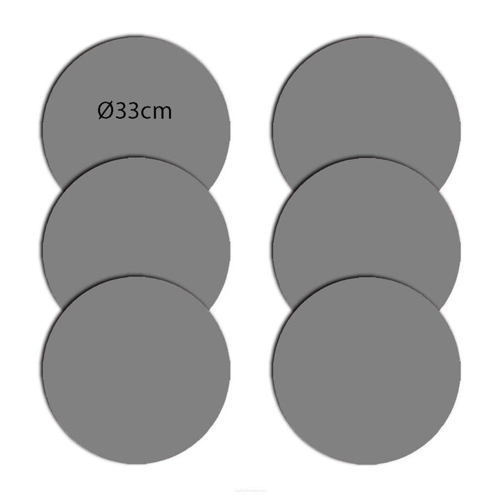 Set podmetača za stol Bertoni, 6 komada, okrugli, 33 cm, drvo