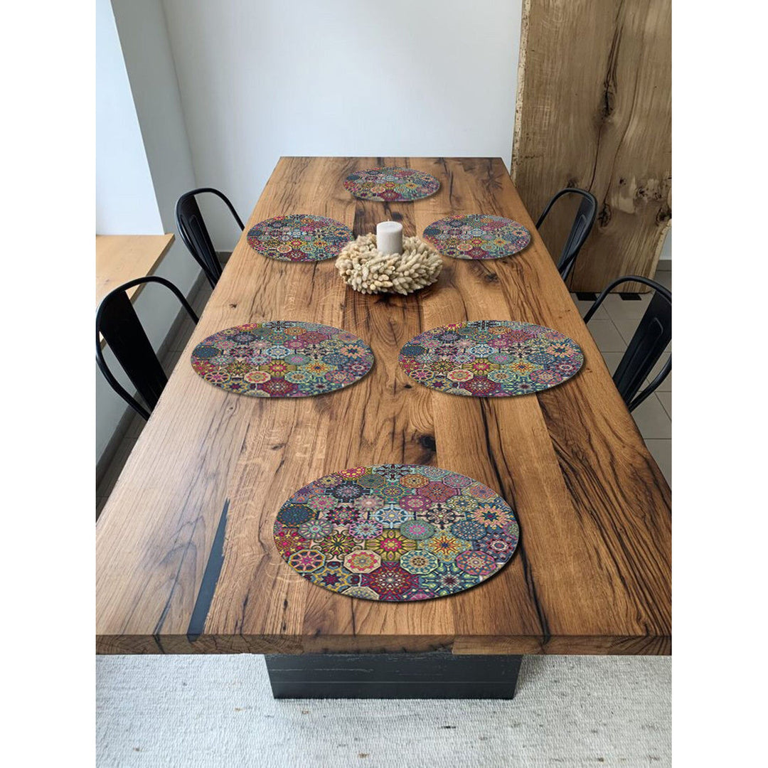 Set podmetača za stol Bertoni, 6 komada, okrugli, 33 cm, Valencia