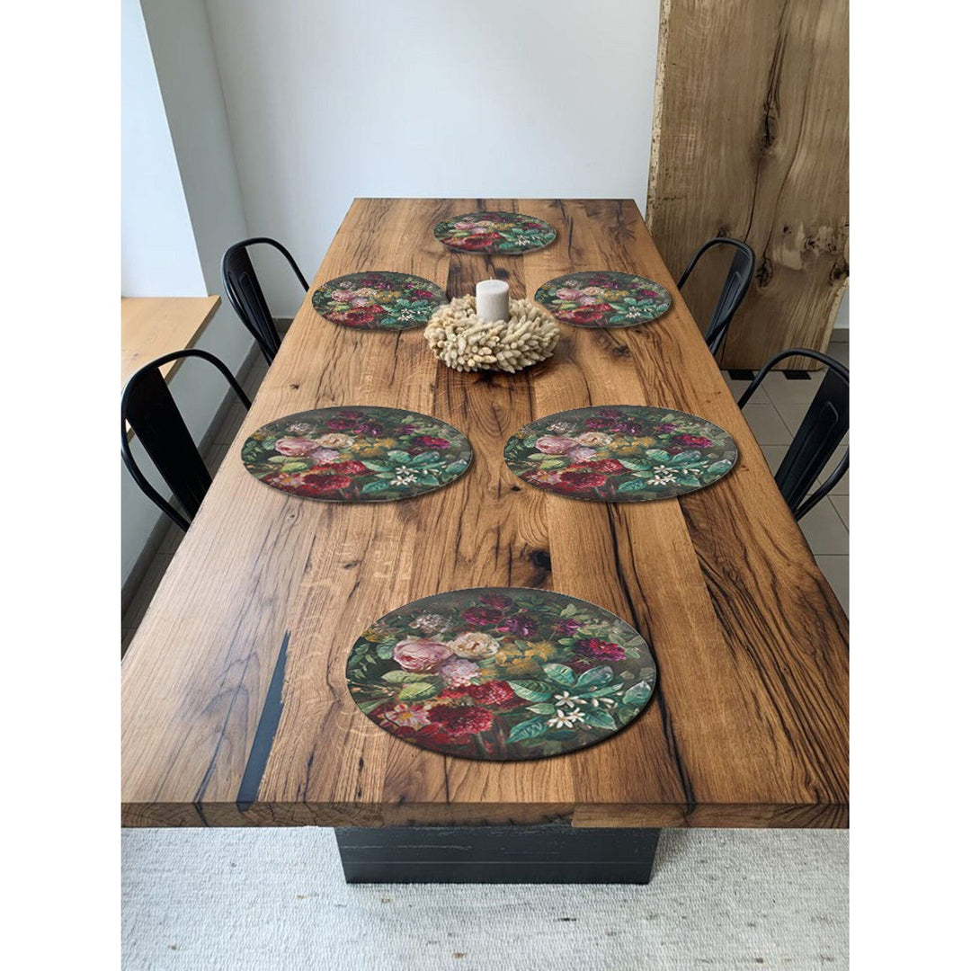Set podmetača za stol Bertoni, 6 komada, okrugli, 33 cm, Bouquet