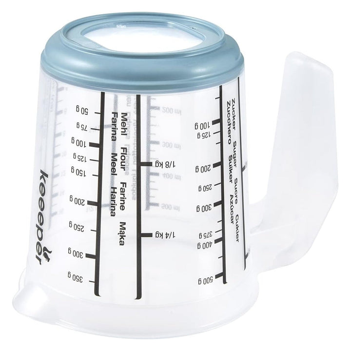 Keeeper mjerna posuda, protuklizna, s ručkom, 0,5 l, nordijsko plava, Masimmo