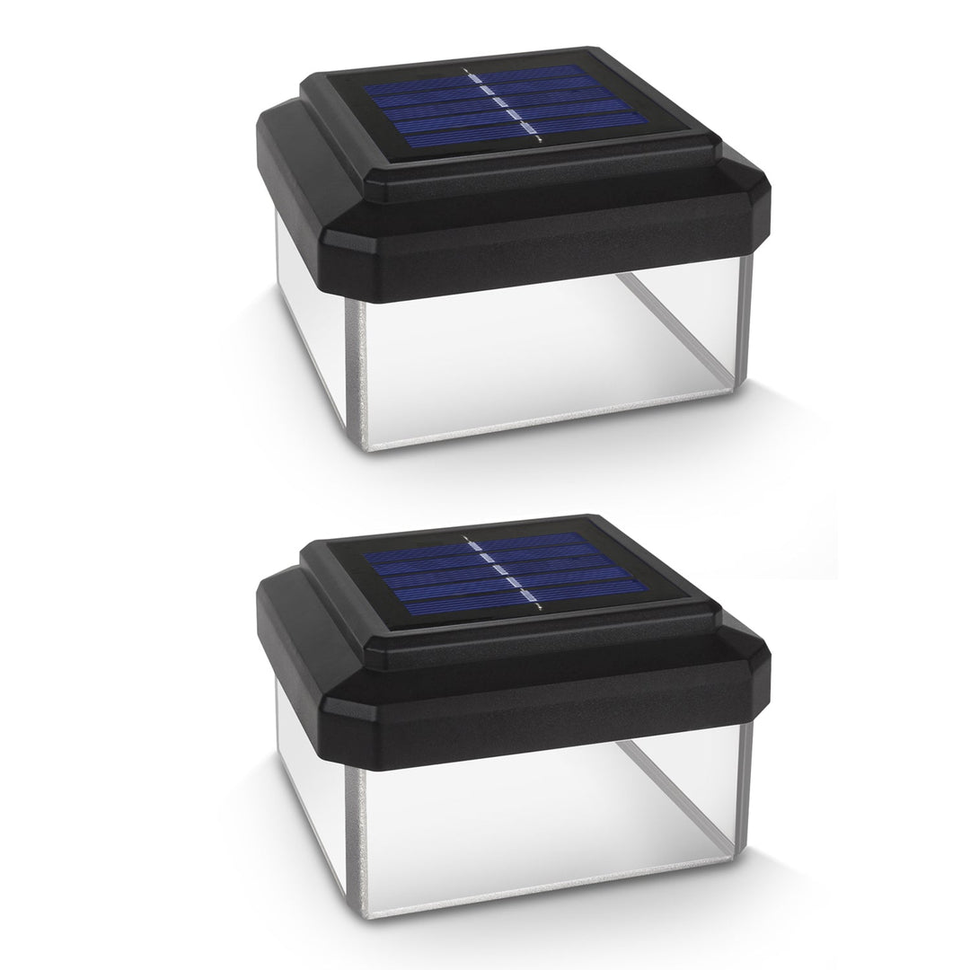 2x GreenBlue solarna LED lampa za stupove, 100x100 mm, krović u obliku omotnice, GB128