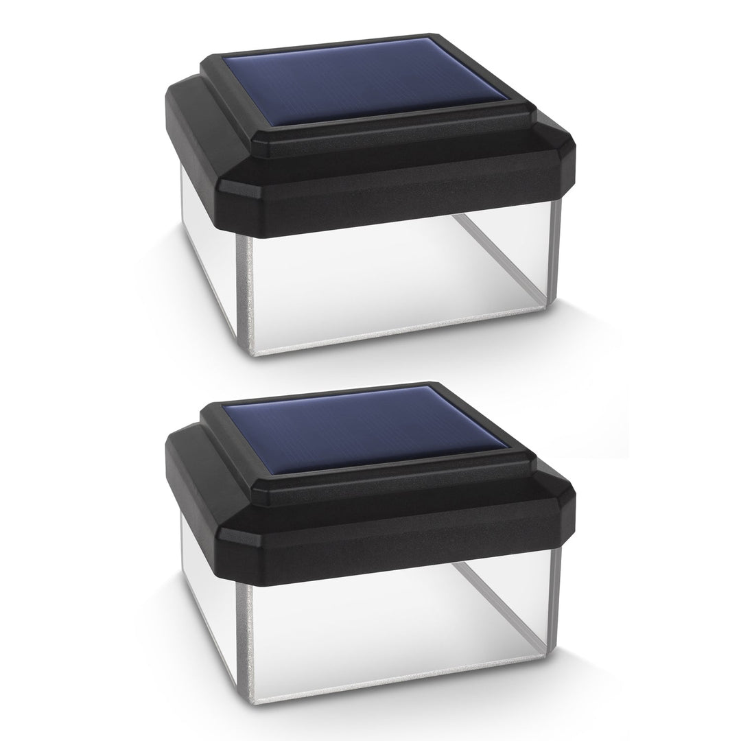 2x GreenBlue solarna LED lampa za stupove, 80x80 mm, krov u obliku omotnice, GB127