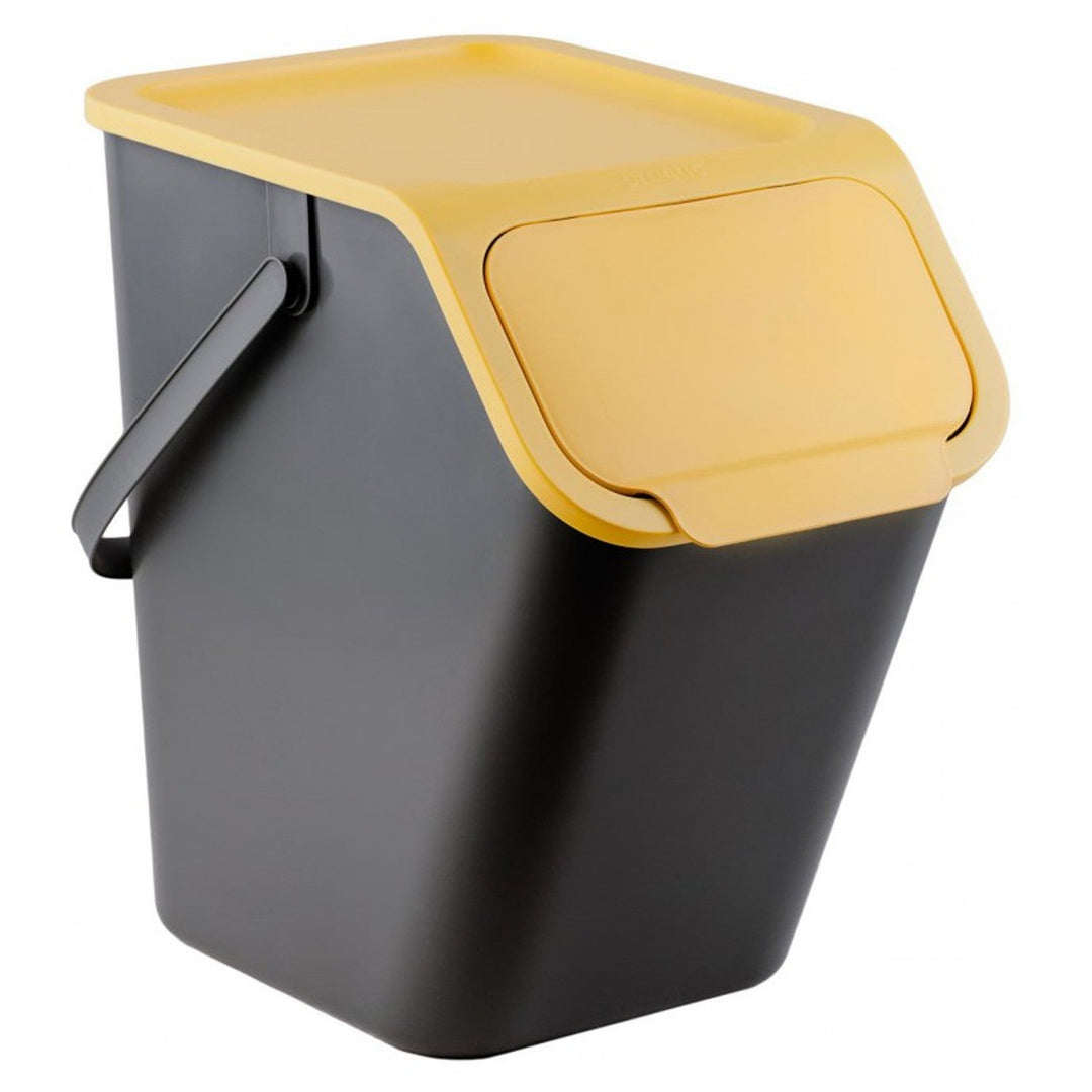 Praktičan set spremnika za razvrstavanje, 4x25 l, crni, Bini 10100599