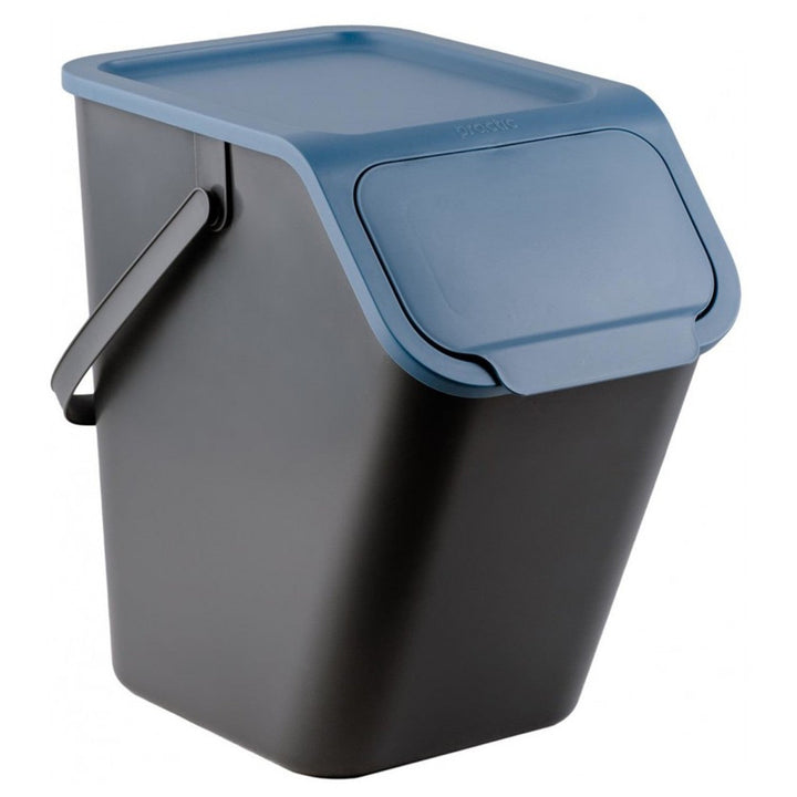 Praktičan set spremnika za razvrstavanje, 4x25 l, crni, Bini 10100599
