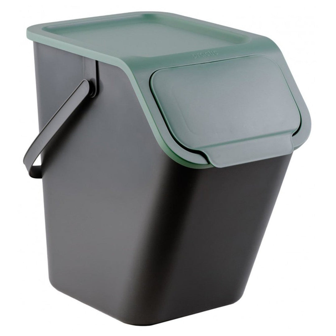 Praktičan set spremnika za razvrstavanje, 4x25 l, crni, Bini 10100599