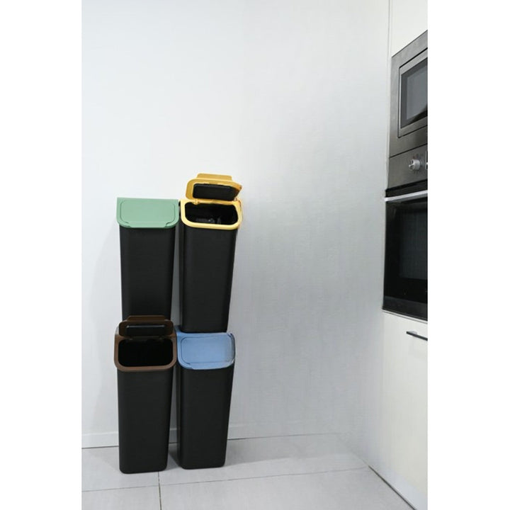 Praktičan set spremnika za razvrstavanje, 4x35 l, crni, Bini 10103435