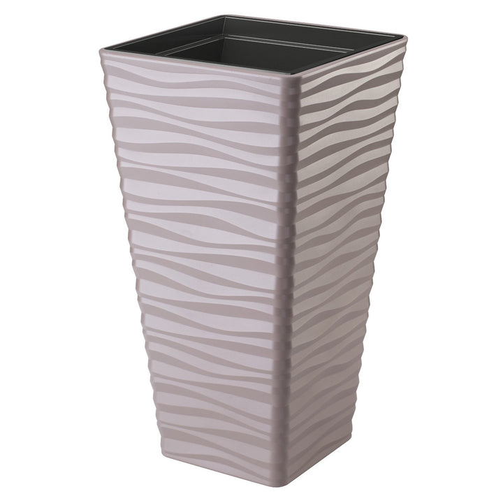 Plastično kućište, otporno na mraz, s umetkom, sivo-bež, Sahara Dunes Slim četvrtasto 35