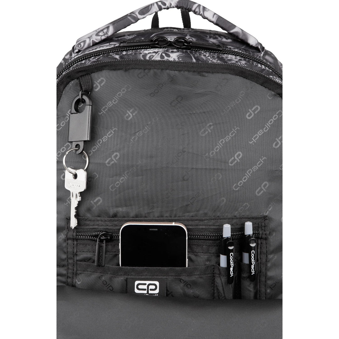 CoolPack Skulls ruksak za mlade, prostran, udoban F024721