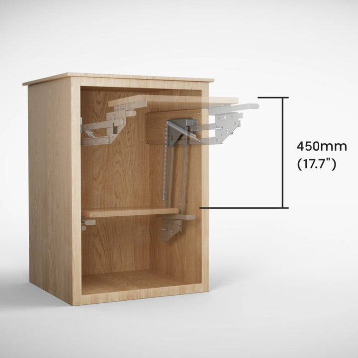 Podizača, izvlačna kuhinjska polica za ugradnju u ormar, 5–20 kg. 820 × 168 × 106 mm MC-497