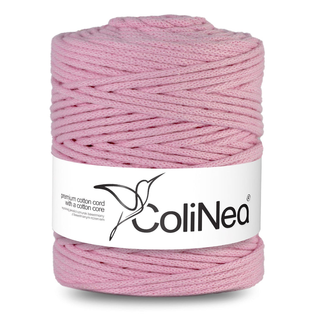ColiNea, pamučni užad s pamučnim jezgrom, pleteno, 5 mm, 200 m, ružičasta