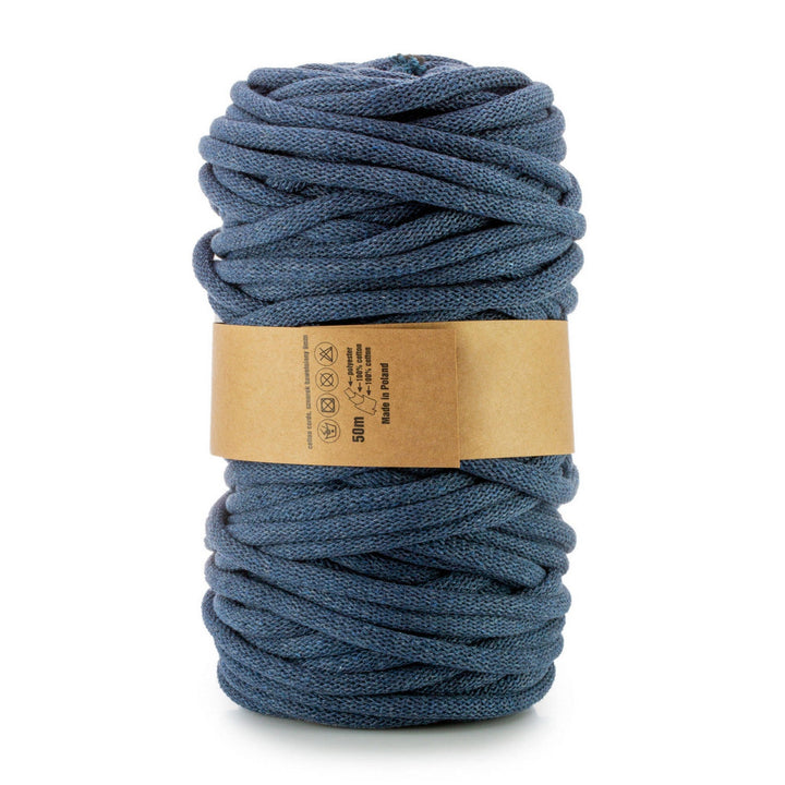 WAS, pamučni užad s poliesterskim jezgrom, pleteno, 9 mm, 50 m, svijetloplav (denim)
