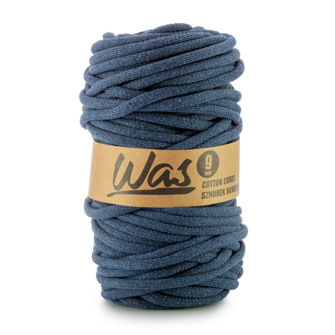 WAS, pamučni užad s poliesterskim jezgrom, pleteno, 9 mm, 50 m, svijetloplav (denim)