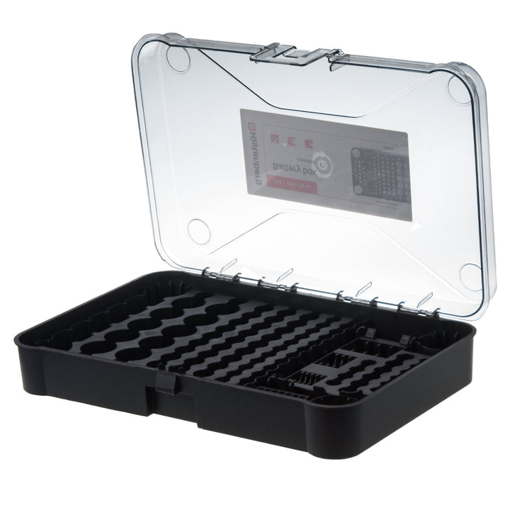 Organizator baterija GreenBlue, prozirni poklopac, 115 utora, Varta Box GB189