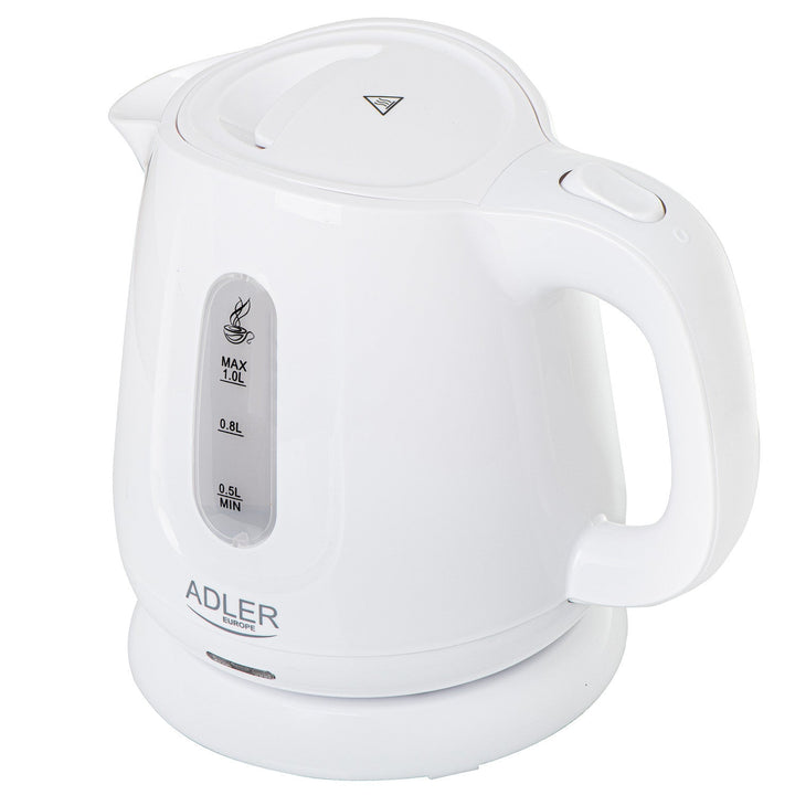 Adler električni čajnik, zapremina 1 l, snaga 850 W, bijela, AD 1373