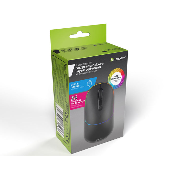 Tracer bežični miš, baterija od 650 mAh, RGB pozadinsko osvjetljenje, Ratero