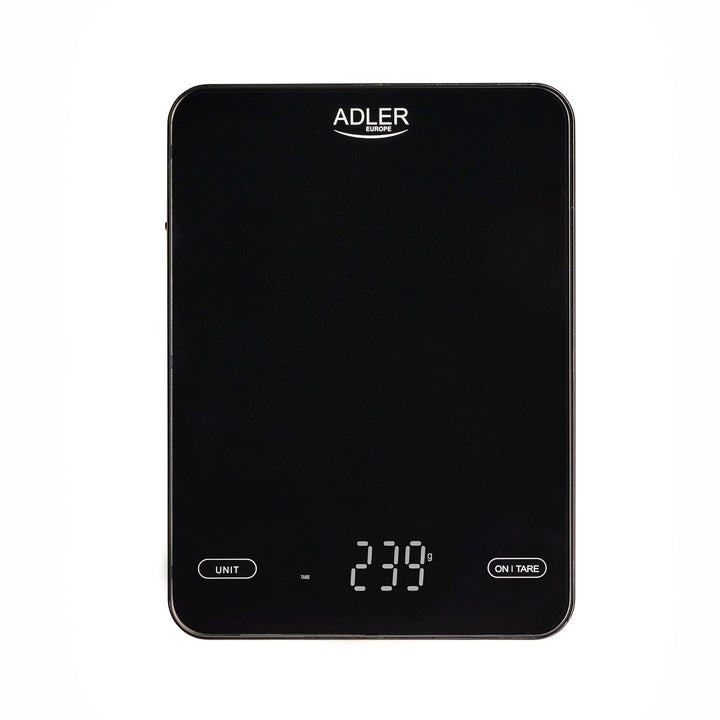 Kuhinjska vaga, Adler, crna, 10 kg, punjiva putem USB-a, AD 3177