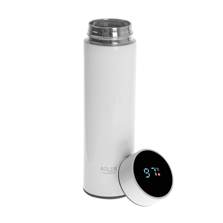 Adler termo boca, LED zaslon osjetljiv na dodir, kapacitet 473 ml, bijela, AD 4506