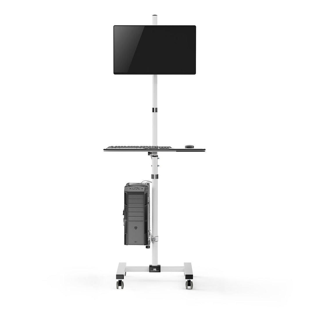 Maclean profesionalni stalak na kolicima, mobilna računalna stanica na kotačima, max. 17"-32", max. 20 kg, MC-793