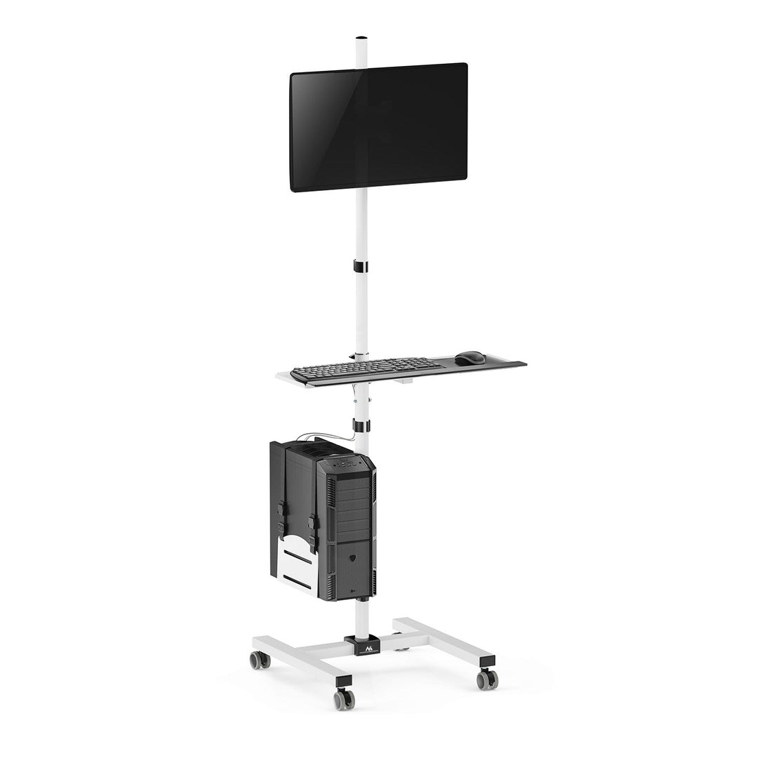 Maclean profesionalni stalak na kolicima, mobilna računalna stanica na kotačima, max. 17"-32", max. 20 kg, MC-793