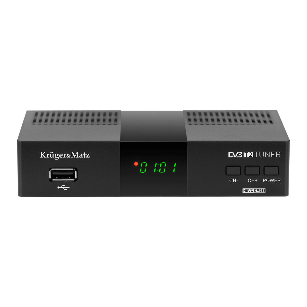 KM0550D DVB-T2 tuner i dekoder s H.265 HEVC, EPG, PVR i Timeshift – Kruger&amp;Matz