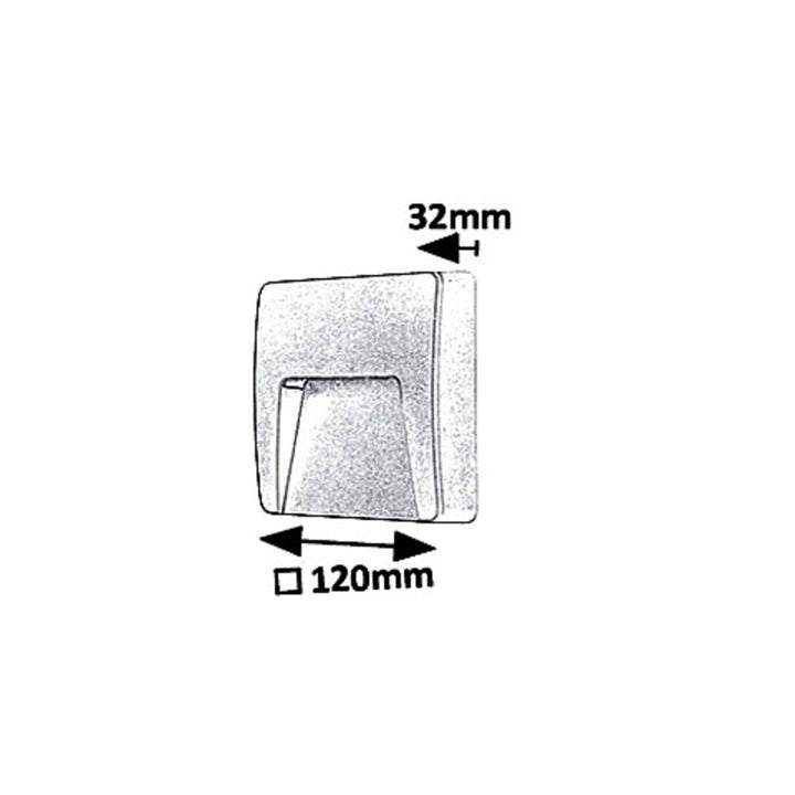 Rabalux zidna svjetiljka, za vanjsku upotrebu, IP65, 3W LED, bijela, Trento
