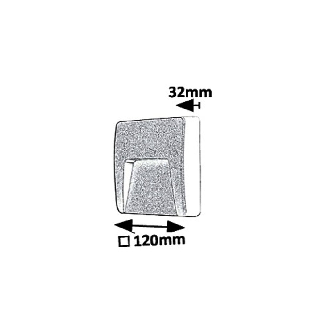 Rabalux zidna svjetiljka, za vanjsku upotrebu, IP65, 3W LED, antracit, Trento