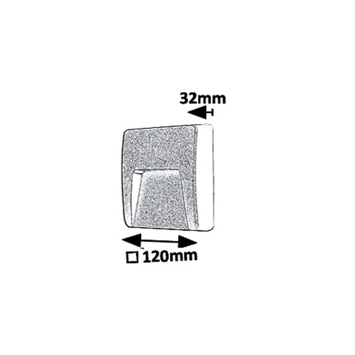 Rabalux zidna svjetiljka, za vanjsku upotrebu, IP65, 3W LED, antracit, Trento