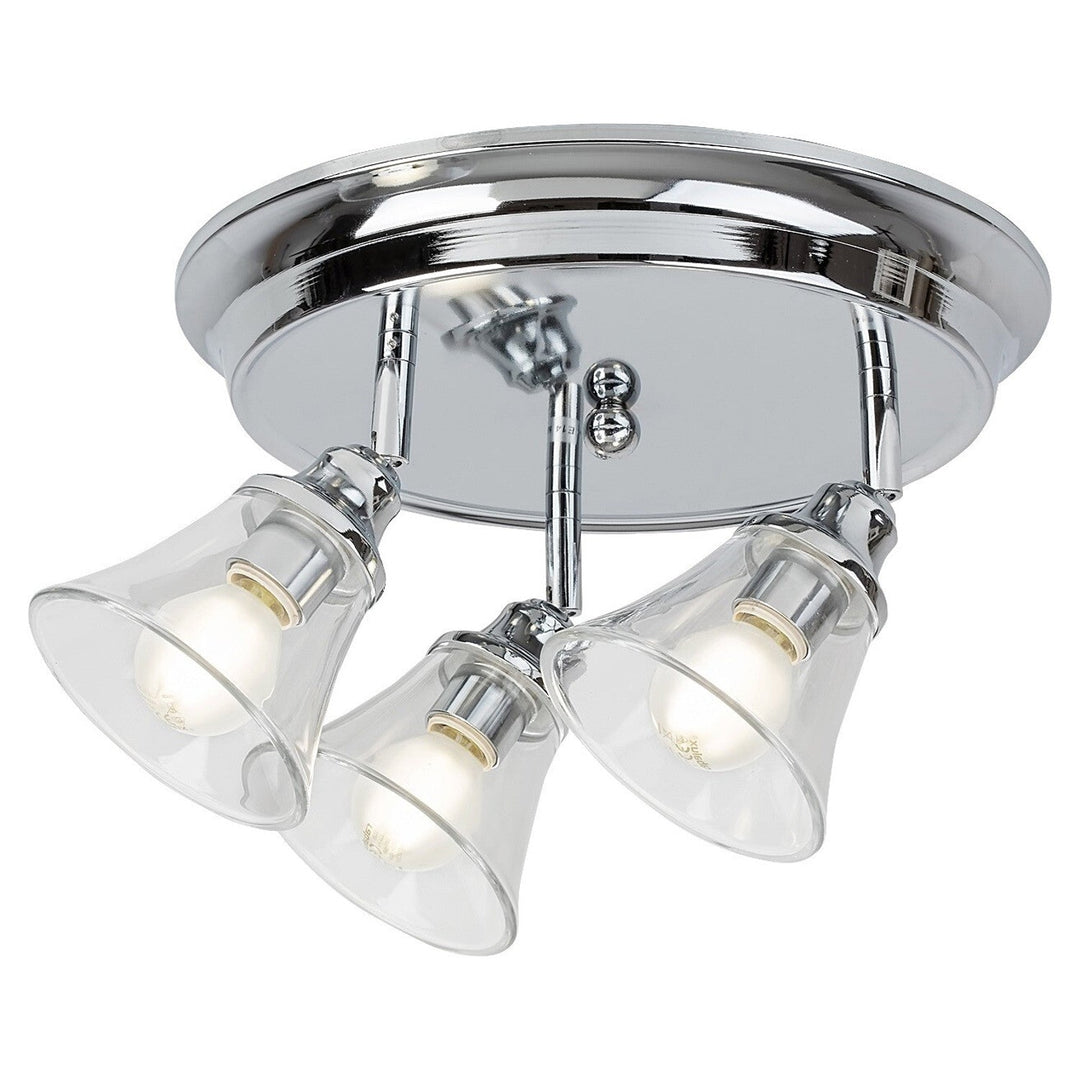 Stropna lampa Rabalux, za kupaonicu, IP44, 3 E14 utora, max. 40 W, krom, Antoine