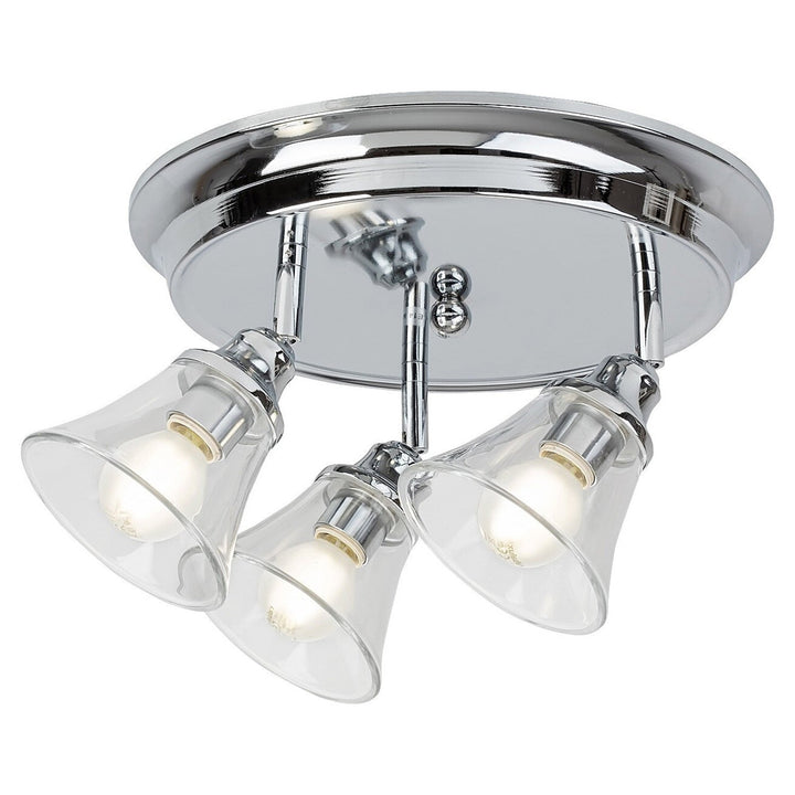 Stropna lampa Rabalux, za kupaonicu, IP44, 3 E14 utora, max. 40 W, krom, Antoine