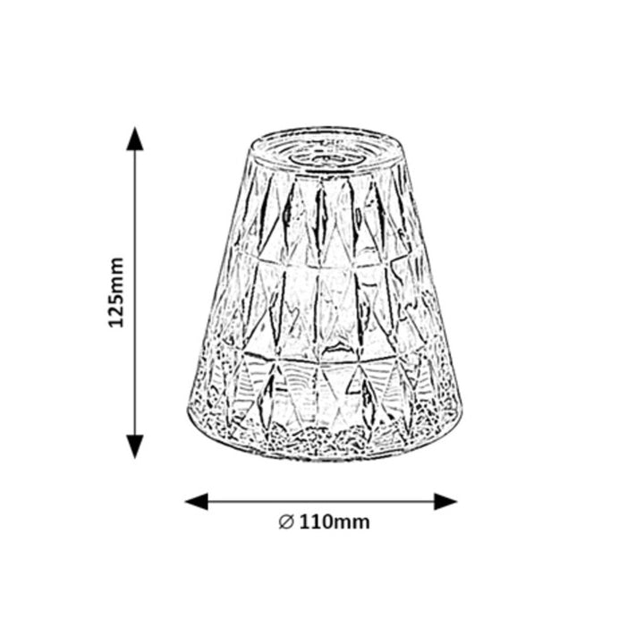 Rabaux dekorativna lampa, stolna lampa, 2W LED, RGB, Siggy