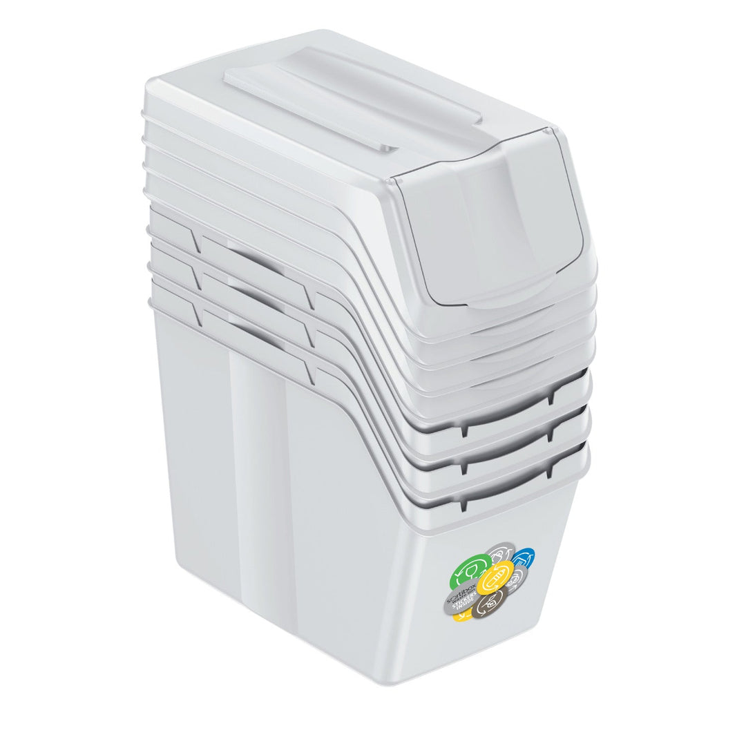 Sortibox 4x20L set siva kanta za razdvajanje otpada ISWB20S4