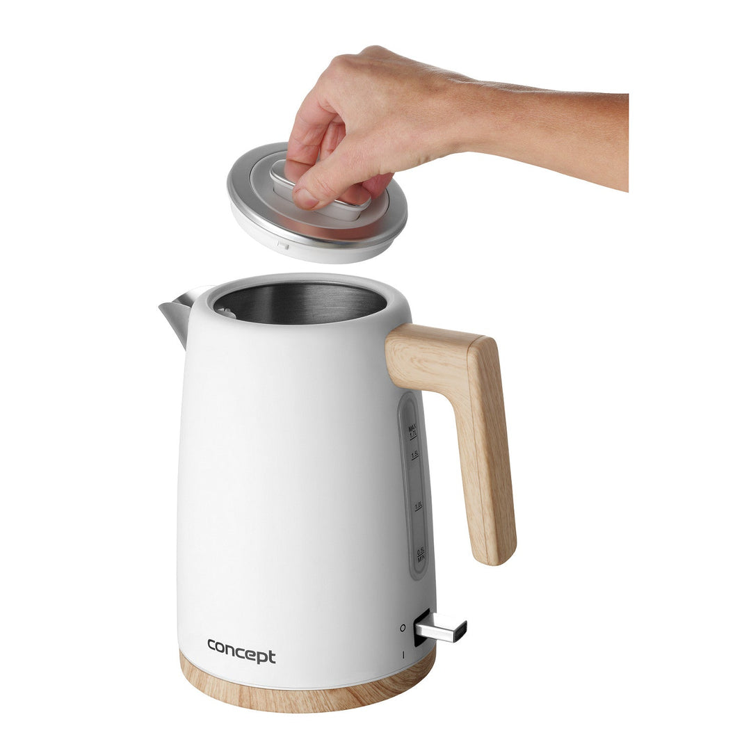 Konceptni električni kuhalo za vodu, 2200 W, 1,7 l, bijelo, RK3315
