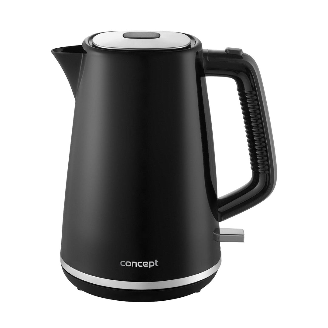 Konceptni električni čajnik, 2200 W, 1,7 l, crni, RK2375