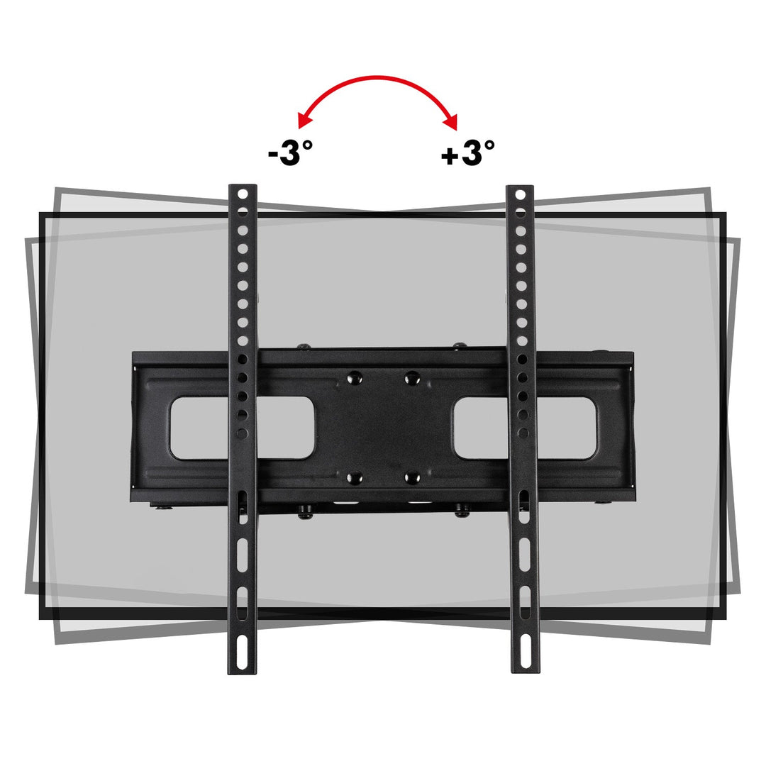 Maclean TV nosač, max. VESA 400x400, 32-75", 50 kg, podešavanje kuteva u vertikalnom i horizontalnom smjeru, profil 80-380 mm, crna, MC-788