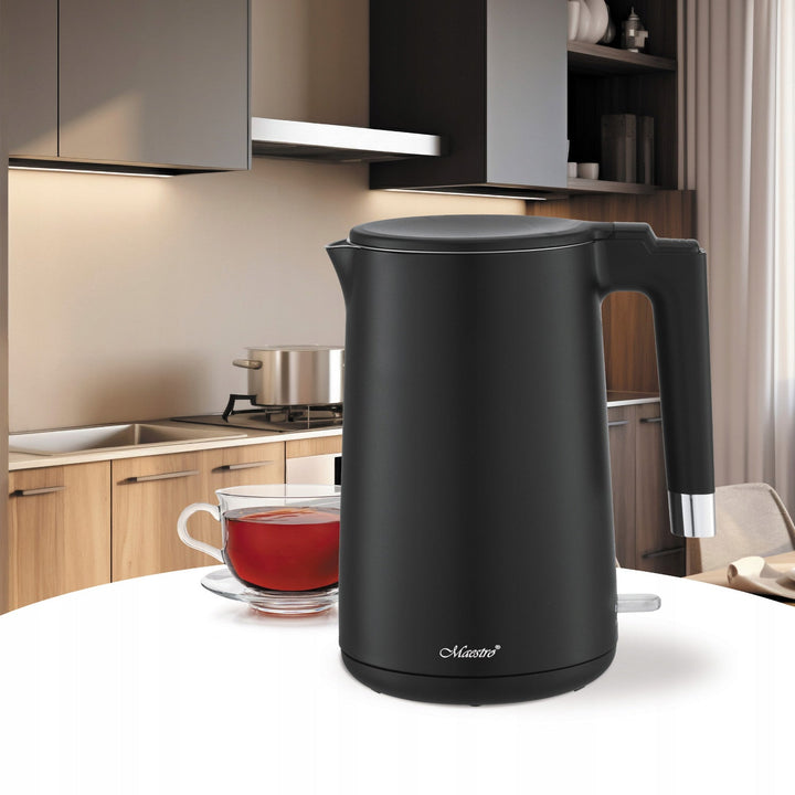 Maestro električni čajnik, 1800 W, 1,7 l, crni, MR-026