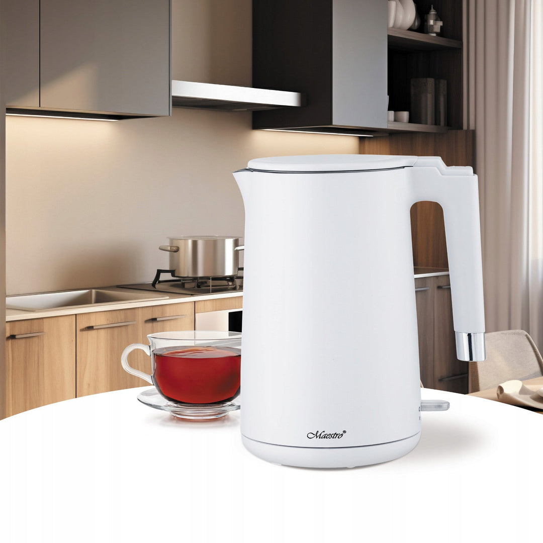 Maestro električni čajnik, 1800 W, 1,7 l, bijeli, MR-026