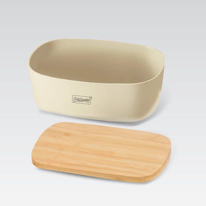 Maestro kanta za kruh, bambus poklopac, 35 x 24 x 12 cm, MR-1776-IVORY