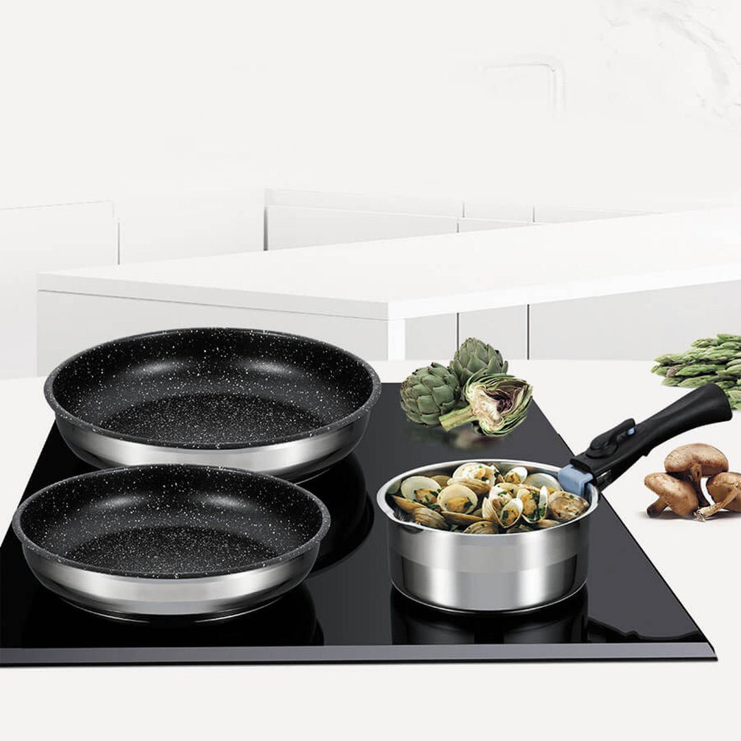 Maestro set, 2 tave, lonac, odvojiva drška, MR-3529-4