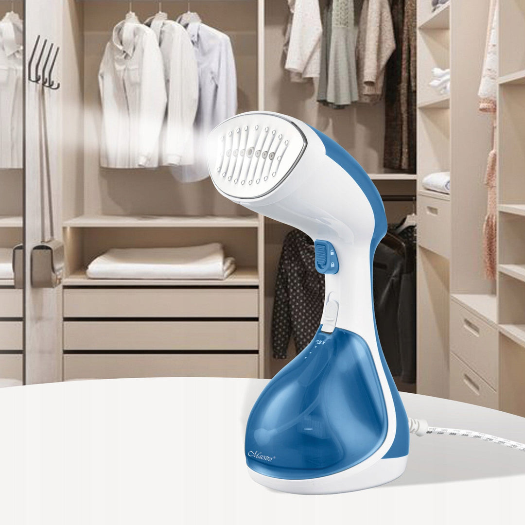 Maestro parni uspravni pegla za odjeću, 1500 W, spremnik vode 240 ml, plava, MR-355-BLUE