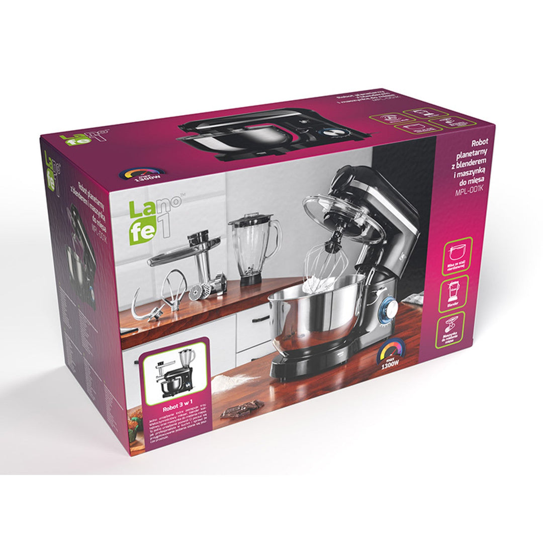 Planetarni robot s blenderom i mlinom za meso Lafe MPL-001K