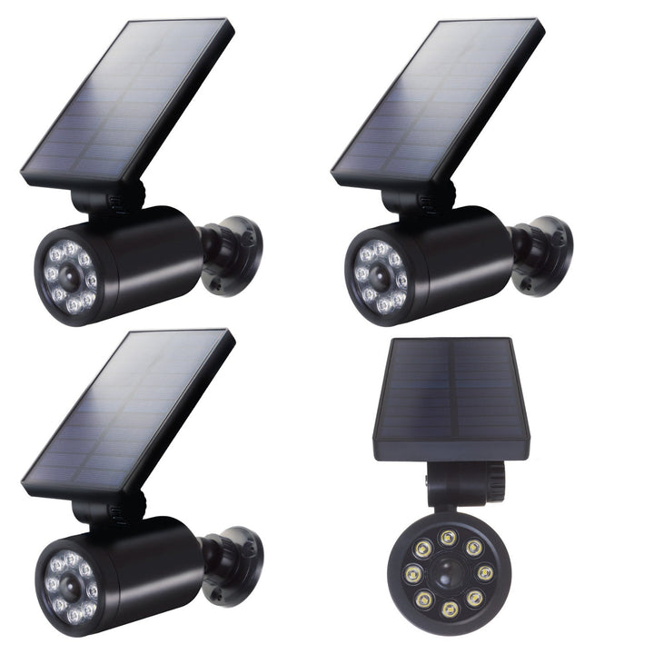 Solarna kamera lažnjak, bljeskajuća LED, senzor pokreta, LED rasvjeta, besplatna naljepnica, SOL1801S, 4 komada