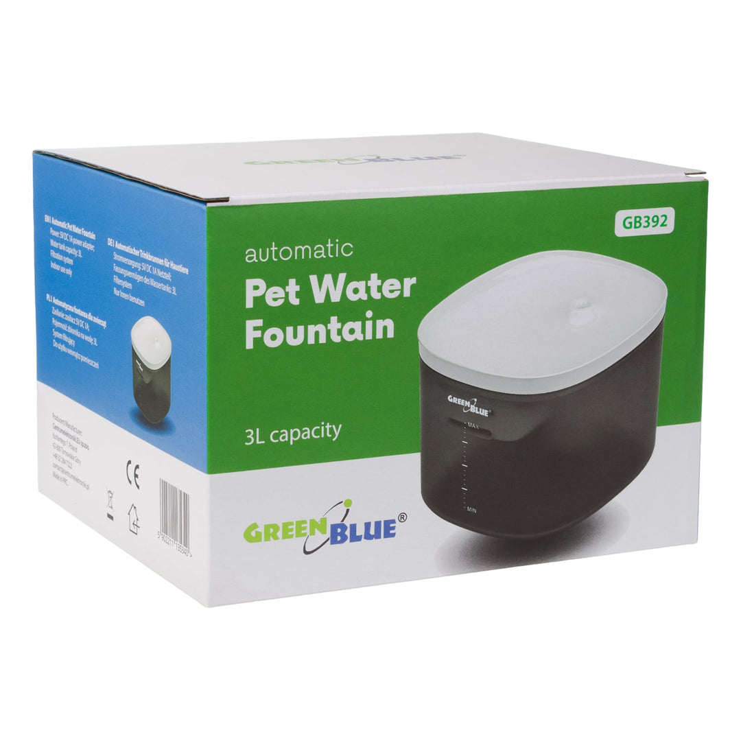 GreenBlue automatski dozator vode/posuda za vodu za kućne ljubimce, 3 L, USB 5 V 1 A, GB392 + 6 rezervnih filtara GB394