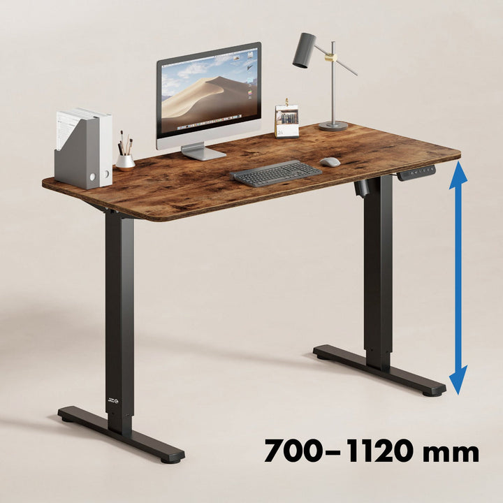 Ergo Office električni stol s podesivom visinom, maksimalna visina 1160 mm, maksimalna težina 80 kg, bez ploče za rad u stojećem/sjedećem položaju, crna, ER-400 B